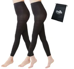 【理学療法士監修】 着圧スパッツ 着圧レギンス 着圧 スパッツ 女性 レディース 【2枚 セット 】 加圧 ヨガパンツ フィットネスパンツ 【日本検査】 足細見え レギンス 美脚 美尻 日本語説明書 DREAMPARTY