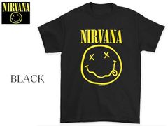 ★ 希少★人気 NIRVANA SMILE TEE  Tシャツ ブラック  L〜XLサイズ 送料無料  22142