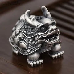 【新品・未使用】高級感竜亀置物