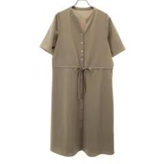 closet story UNITED ARROWS クローゼットストーリーユナイテッドアローズ 半袖 ワンピース ベージュ系 レディース 古着