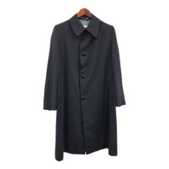 70年代 Aquascutum アクアスキュータム ステンカラーコート ヴィンテージ ネイビー(メンズ 42 S)中古 古着 U7565のサムネイル