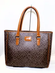 NINA RICCI ニナリッチ ジラフ柄  PVC  ハンド バッグ　 ヴィンテージ