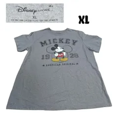 ディズニーストアMickeyプリント半袖TシャツXLグレーSY00187のサムネイル