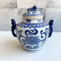 饕餮文？ とうてつもん 双耳花瓶 花器 古代中国 殷 商 壺 金属製 青銅