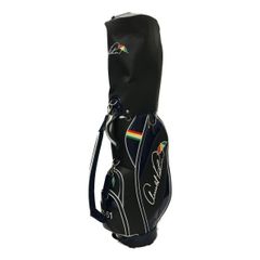 中古 アーノルドパーマー Arnold Palmer キャディバッグ ネイビー 紺 カート式