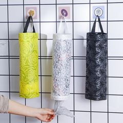 nalaina ポリ袋ストッカー ゴミ袋収納 (3個セット) レジ袋収納ホルダー レジ袋ストッカー レジ袋 収納 レジ袋入れ 吊り下げネット ゴミ袋ストッカー キッチン収納 折りたたみ式 サッと取り出せ便利 ブラック イエロー トランスペアレント