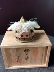 加賀人形 獅子持 伝統工芸 石川県 獅子舞 陶器製 伝統的な衣装と