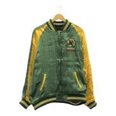 THE　BRAVEMAN　LOONEY　TUNES　ザ　ブレイブマンジャケット　ルーニーテューンズ　リバーシブル　スーベニアジャケット　スカジャン　XXLサイズ　グリーン/ブラック