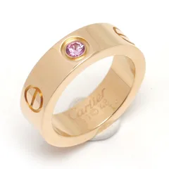 美品 カルティエ 750 ラブリング PG 48 2.9g 指輪25012011 美品 カルティエ 750 ラブリング PG 48 2.9g 指輪25012011