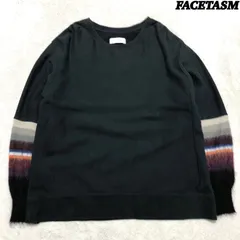 FACETASM スウェット トレーナー 切り替え モヘヤ モヘア ニット 00サイズ ブラック 黒 ファセッタズムのサムネイル
