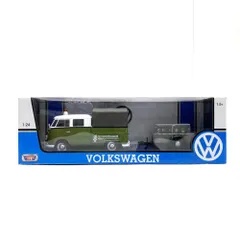 【中古】【開封】1/24 VW タイプ2 (T1) Pickup 白/緑 Road Maintenance Trailer[95]のサムネイル