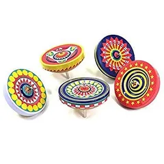 (未使用･未開封品)　プリントブリキこま（大） ひもつき （コマ-025P） 1個 直径約62mm 柄はアソート ウキタ 0pbj0lf Amazon.co.jp: チャレンジ！投げこま 【柄指定不可】プリント
