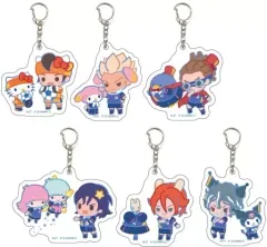 【中古】キーホルダー 全6種セット 「イナズマイレブン×サンリオキャラクターズ アクリルキーホルダー 01.ミニキャライラスト」