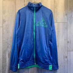 adidas トラックジャケット ブルー【メンズM相当】