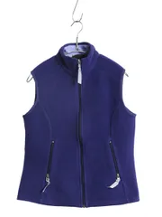 【お得なクーポン配布中!】 00s USA製 パタゴニア シンチラ ベスト レディース M 古着 01年製 オールド フリース フルジップ ハイネック アウトドア 重ね着 前開き 青