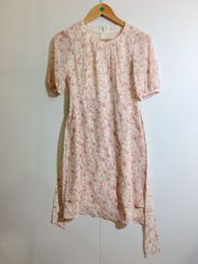【12/6出品停止】【美品】harrods ハロッズ 半袖ワンピース ピンク 総柄 1サイズ レディース