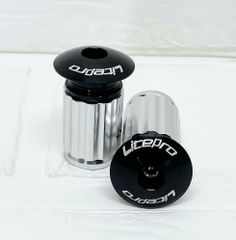 Litepro バーエンドキャップ ブラック(ロードバイク 、マウンテンバイク、クロスバイク)