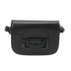 新同 グッチ  ミニ ホースビット 1955 2WAYバッグ  ブラック  726863  レディース レザー  ショルダーバッグ