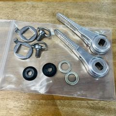 【美品】 GRAN COMPE グランコンペ ENE Wレバー シルバー 左右 エネシクロ シフトレバー シフター クロモリ ロード ツーリング ビンテージ