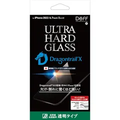 Deff ディーフ 14Plus/13ProMax用 AGC社製DTX強化ガラスフィルム0.55透明 0