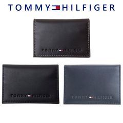 トミーヒルフィガー TOMMY HILFIGER 名刺入れ カードケース レザー ロゴ メンズ 31tl20x014 BOX付
