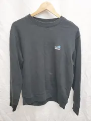 ◇ ⊇ CONVERSE コンバース スウェット 長袖 トレーナー サイズL ブラック メンズ P  【1408200035997】