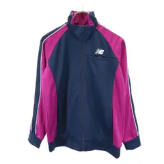 ニューバランス ジャージ M 紺×紫×白 NEW BALANCE トラック ジャケット スポーツ レディース 【中古】  【230524】