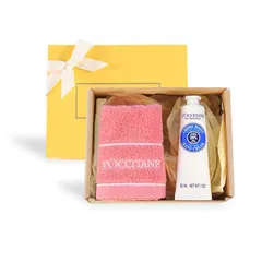ロクシタン(L'OCCITANE) シア ハンドクリーム 30mL タオル付きギフトセット 誕生日 プレゼント ギフト 女性 男性 人気 送別 母の日