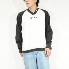 90's USA VINTAGE NIKE LOGO EMBROIDERY DESIGN SWEAT SHIRT/90年代アメリカ古着ナイキロゴ刺繍デザインスウェット