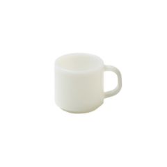 ideaco ミルクガラス マグカップ 2個セット ホワイト