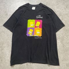 90s.シンプソンズ Tシャツ ブラック XL相当 シングルステッチ バート【ST218】