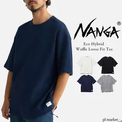 【2025春夏新色追加】 ナンガ NANGA Tシャツ 半袖 トップス ワッフル生地 エコハイブリッド ワッフル ルーズフィットティー ECO HYBRID  インナー 肉厚 サーマル生地  NW2311-1G217　XLサイズ