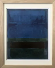 絵画 マーク・ロスコ Untitled,1952 (Blue,Green,and Brown) 抽象画 インテリア  玄関 廊下 寝室 壁飾り 額付き アート  アートフレーム  オフィス モデルルーム 会議室 応接室 Mサイズ 