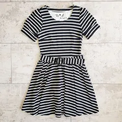トゥービーバイ アニエスベー ☆ ボーダー ワンピース 半袖 T1 日本製 ミニ丈 To b. by agnes b.