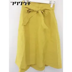◇ ◎ ●未使用● B:MING by BEAMS リボン付き ウエストゴム ロング フレア スカート サイズ M イエロー レディース  【中古】 【1111160002236】のサムネイル