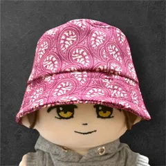 【オーダーページ】ちびぬい　はぴぬい　バケットハット ちびぬい サロペット&バケットハット(茶色コーデュロイ生地)の