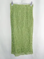 ◇ Θ FREE'S MART フリーズマート 花柄 ロング タイト スカート サイズM グリーン系 レディース E  【1408220061297】