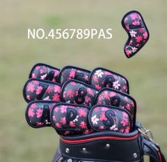 【新商品9枚セット】オシャレ桜さくらアイアンカバー マレット磁石タイプ黒色