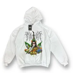 参考上代19800円 未使用品 NISHIMOTO IS THE MOUTH METAL COLLAGE SWEAT HOODIE メタルカレッジ スウェット フーディー パーカー ニシモトイズザマウス NIM-D23 ホワイト