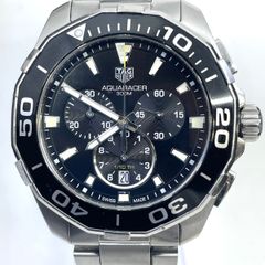 タグホイヤー TAG HEUER CAY111A.BA0927 アクアレーサー クロノグラフ デイト クォーツ メンズ 43mm 黒文字盤