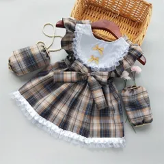 ☆ ブラウン ☆ 120cm ☆ お食事エプロン スタイ ビブ よだれかけ かわいい お食事エプロン スタイ ベビー 女の子 よだれかけ かわいい 可愛い エプロン お洒落 ビブ 食事用スタイ おしゃれ オシャレ 子供ドレス 普段使い 出産祝い お食事