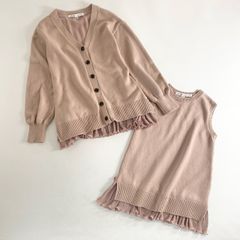おもち　アディアム　ADEAM カーディガン　ピンク　バックフリル おもち様専用 アディアム ADEAM カーディガン ピンク バック