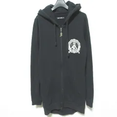 良品 HYSTERIC GLAMOUR ヒステリックグラマー ギターガール プリント ダブルジップ スウェットパーカー フーディー FREE ブラック レディース 古着 中古 USED