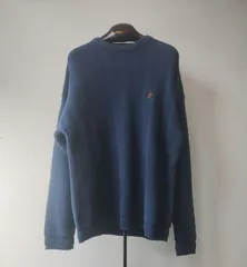 ■ 90s vintage ■ CHAPS RALPH LAUREN チャップス ラルフローレン ■ ヘリンボーン柄 ワンポイントロゴ刺繍 コットンニット ■ NNN1518