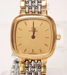 ジャンク 品　不動品 OMEGA現状 デビル 金メッキ クォーツ ジャンク 不動品 OMEGA(オメガ) デヴィル GP/SS QZ 現状 デビル
