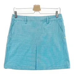 サイズ：L ADIDAS GOLF アディダスゴルフ  ボックスプリーツスカート シアサッカー チェック柄 ブルー系 [240101531691] ゴルフウェア レディース ストスト