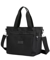 [motayu18] ポケットが多い 超軽量 トートバッグ レディース 肩掛けバッグ 大容量 斜めがけバッグ a4 通勤 ショルダーバッグ バッグ カバン 撥水加工 3way 通勤 通学 マザーズバッグ 黒 (ブラック) [ブラック]