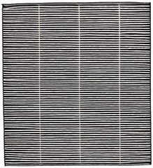 IKEA STOCKHOLM ウールラグ 170×240 白黒ストライプ - メルカリ