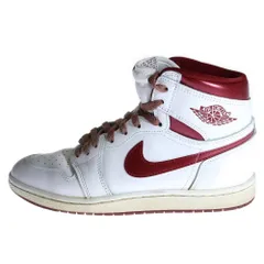 NIKE (ナイキ) AIR JORDAN 1 HIGH 85 METALLIC BURGUNDY BQ4422-161 エアジョーダン1 メタリックバーガンディ ハイカットスニーカー US9.5/27.5cm ホワイト/レッド