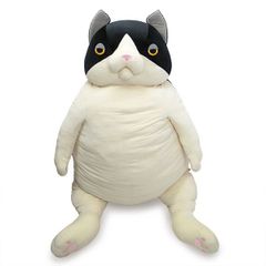 もちねこ　サイズXXXL　ハチワレ（黒）